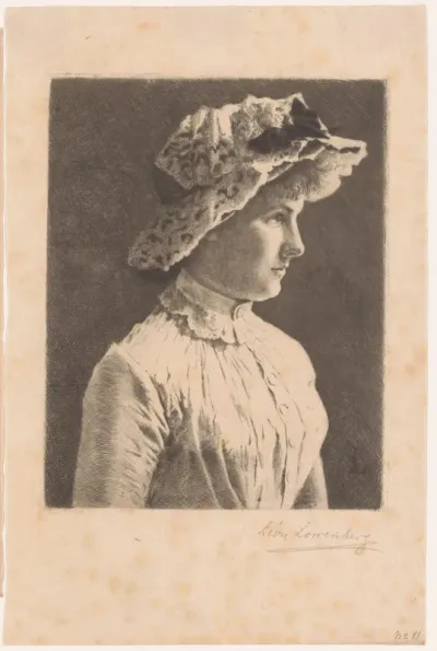 Portret van een onbekende Engelse vrouw