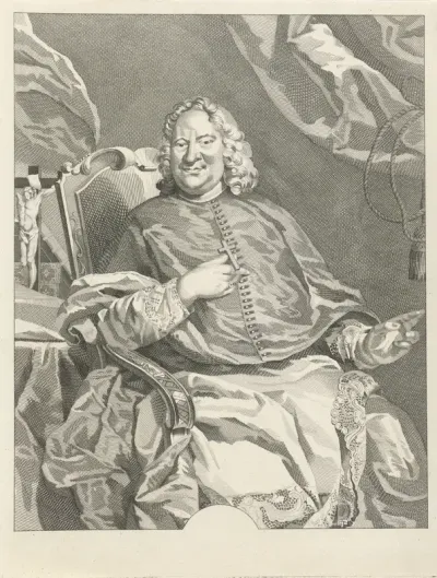 Portret van een onbekende geestelijke