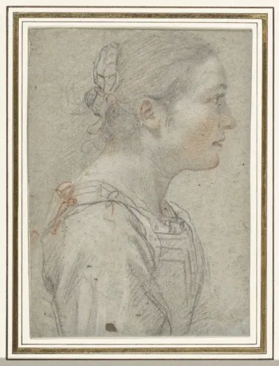 Portret van een onbekende jonge vrouw