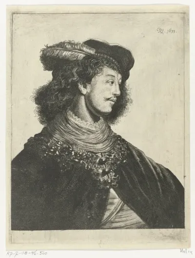 Portret van een onbekende jongeman met baret