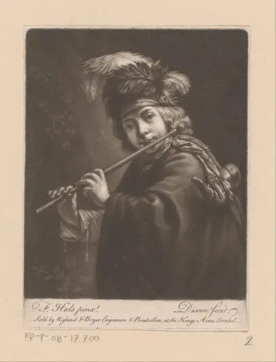 Portret van een onbekende jongen met fluit