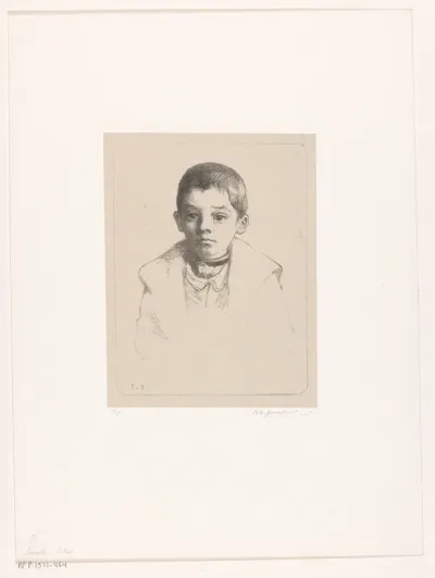 Portret van een onbekende jongen uit Schoorl