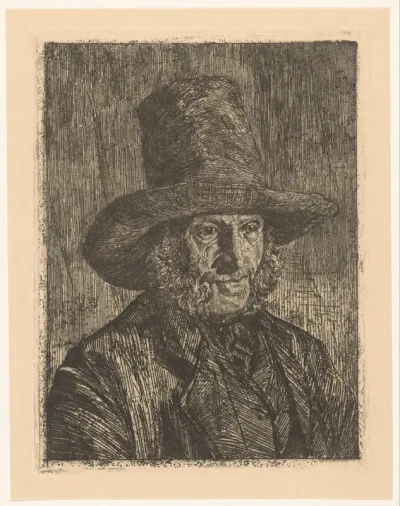 Portret van een onbekende man