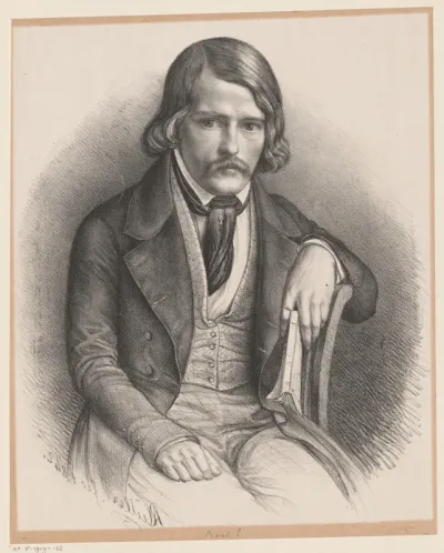 Portret van een onbekende man, aangeduid als Bock