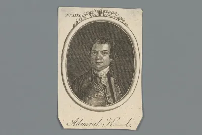Portret van een onbekende man als "Admiral K__l"