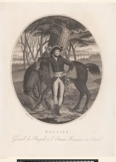 Portret van een onbekende man bij een paard