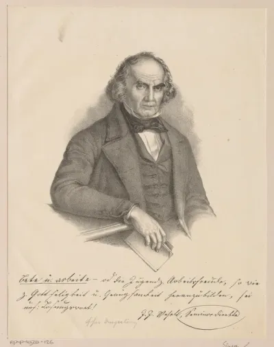 Portret van een onbekende man genaamd J.J. Wesel