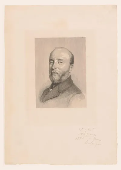 Portret van een onbekende man genaamd Négret