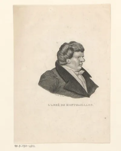 Portret van een onbekende man, getiteld L'abbé de Montgaillard