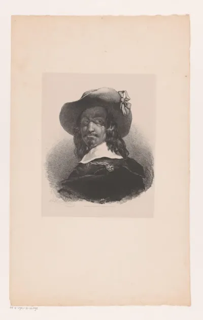 Portret van een onbekende man in zeventiende-eeuws kostuum