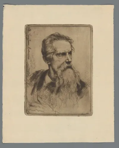 Portret van een onbekende man met baard