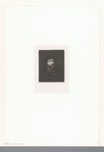 Portret van een onbekende man met baret
