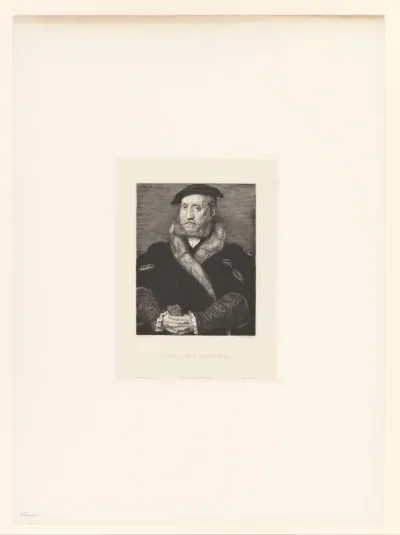 Portret van een onbekende man met bontkraag