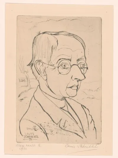Portret van een onbekende man met bril