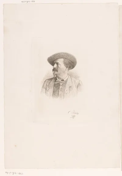 Portret van een onbekende man met hoed