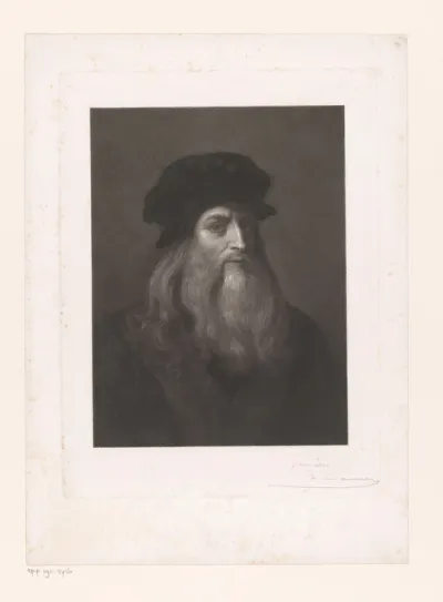 Portret van een onbekende man met lange baard