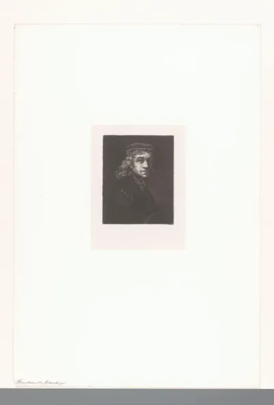 Portret van een onbekende man met muts