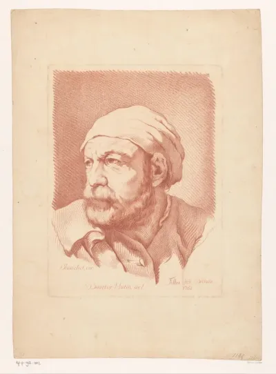 Portret van een onbekende man met muts