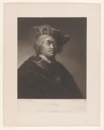 Portret van een onbekende man met oorbel