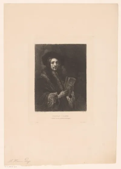 Portret van een onbekende man met papieren