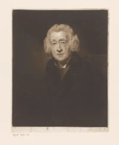Portret van een onbekende man met pruik