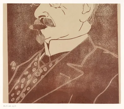 Portret van een onbekende man met sigaar