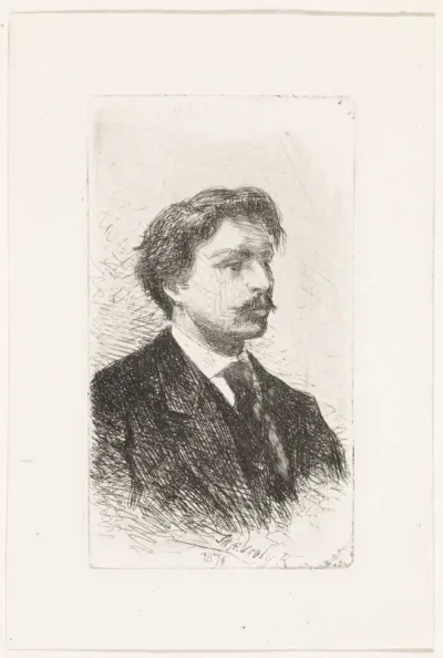 Portret van een onbekende man, met snor
