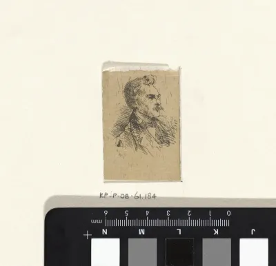 Portret van een onbekende man met snor