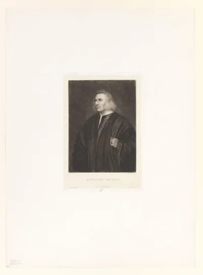 Portret van een onbekende man met twee ringen