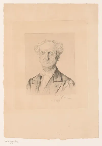 Portret van een onbekende man met witte vlinderstrik