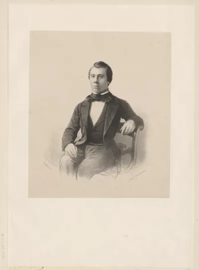Portret van een onbekende man, mogelijk Auguste Gericke of J.F.C. Gericke