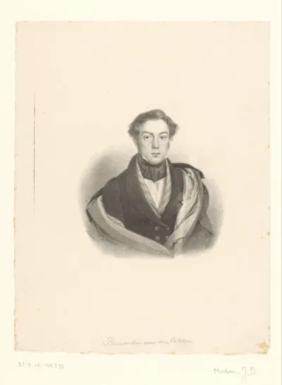 Portret van een onbekende man, mogelijk Benedictus van den Velden