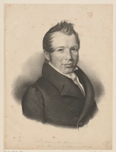 Portret van een onbekende man, mogelijk Carl Leberecht Hammen