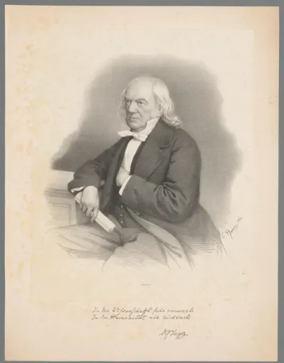 Portret van een onbekende man, mogelijk D.G. Jager
