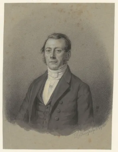 Portret van een onbekende man, mogelijk D. Sluyter