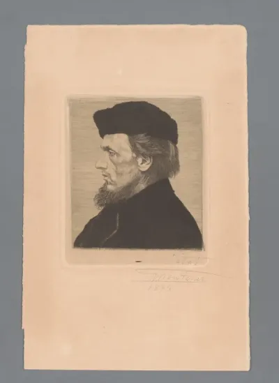 Portret van een onbekende man, mogelijk De Groot