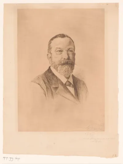 Portret van een onbekende man, mogelijk de Parijse ingenieur Wittman