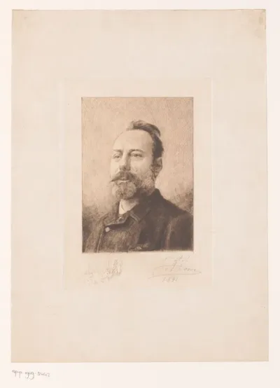 Portret van een onbekende man, mogelijk E. Blauwart