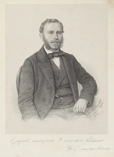 Portret van een onbekende man, mogelijk F.C. van der Hoeven