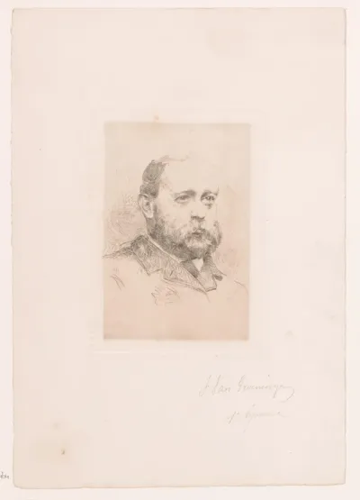 Portret van een onbekende man, mogelijk G.J. Witteveen