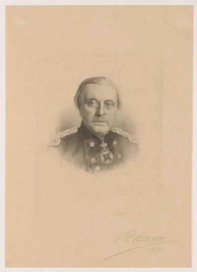 Portret van een onbekende man, mogelijk generaal Wagemans