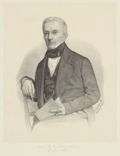 Portret van een onbekende man, mogelijk Georg Carel Hageman