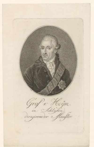Portret van een onbekende man, mogelijk graaf Von Hoijm in Schlesien