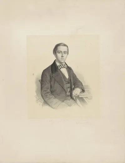 Portret van een onbekende man, mogelijk H.C.M. van Kerve
