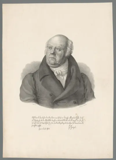 Portret van een onbekende man, mogelijk H. Hirzel
