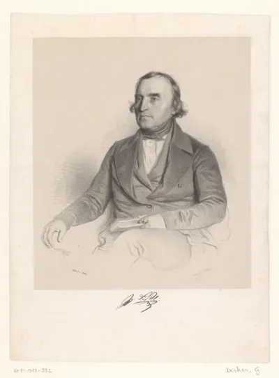 Portret van een onbekende man, mogelijk H. Löschel