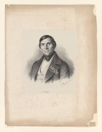 Portret van een onbekende man, mogelijk I. Hampf