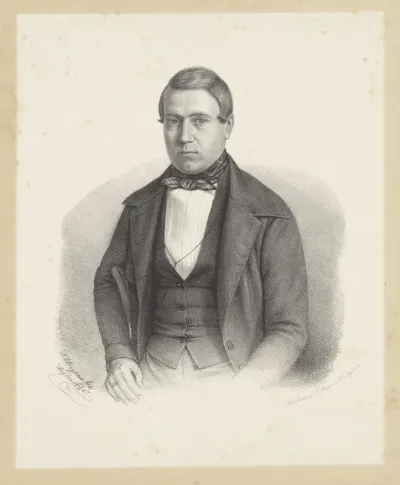 Portret van een onbekende man, mogelijk J.C. Hummel