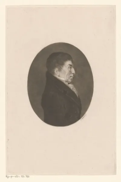 Portret van een onbekende man, mogelijk J.C. Krauss