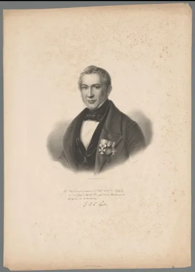 Portret van een onbekende man, mogelijk J.F.C. Herder